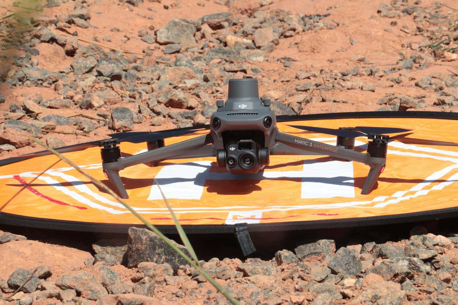 DJI Mavic 3T with RTK module deployed at the Fortlev PoC solar plant in southeastern Brazil before a Kira string-aligned thermography mission